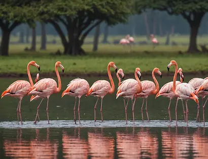flamingoes